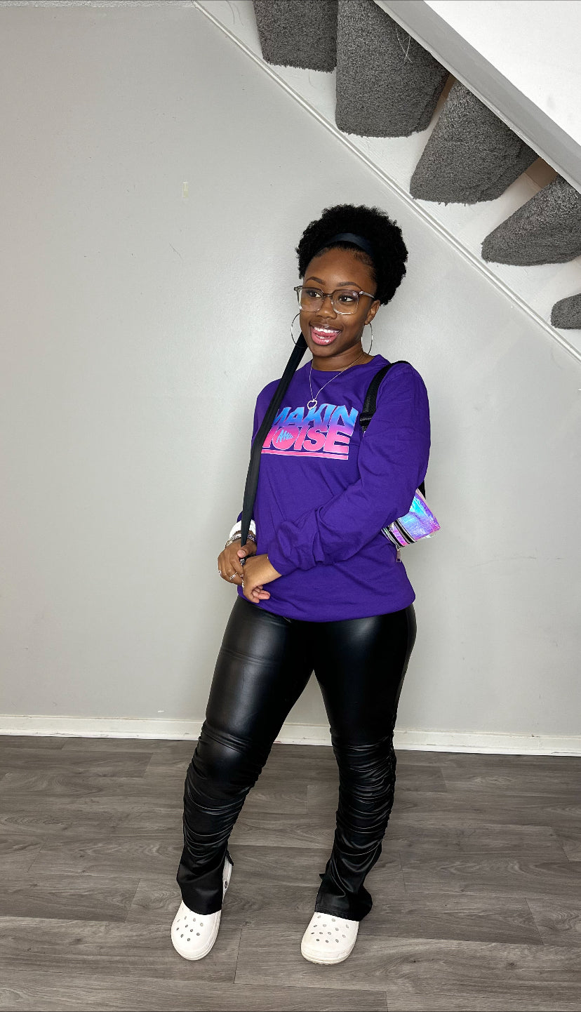 Purple Makin Noise Long Sleeve